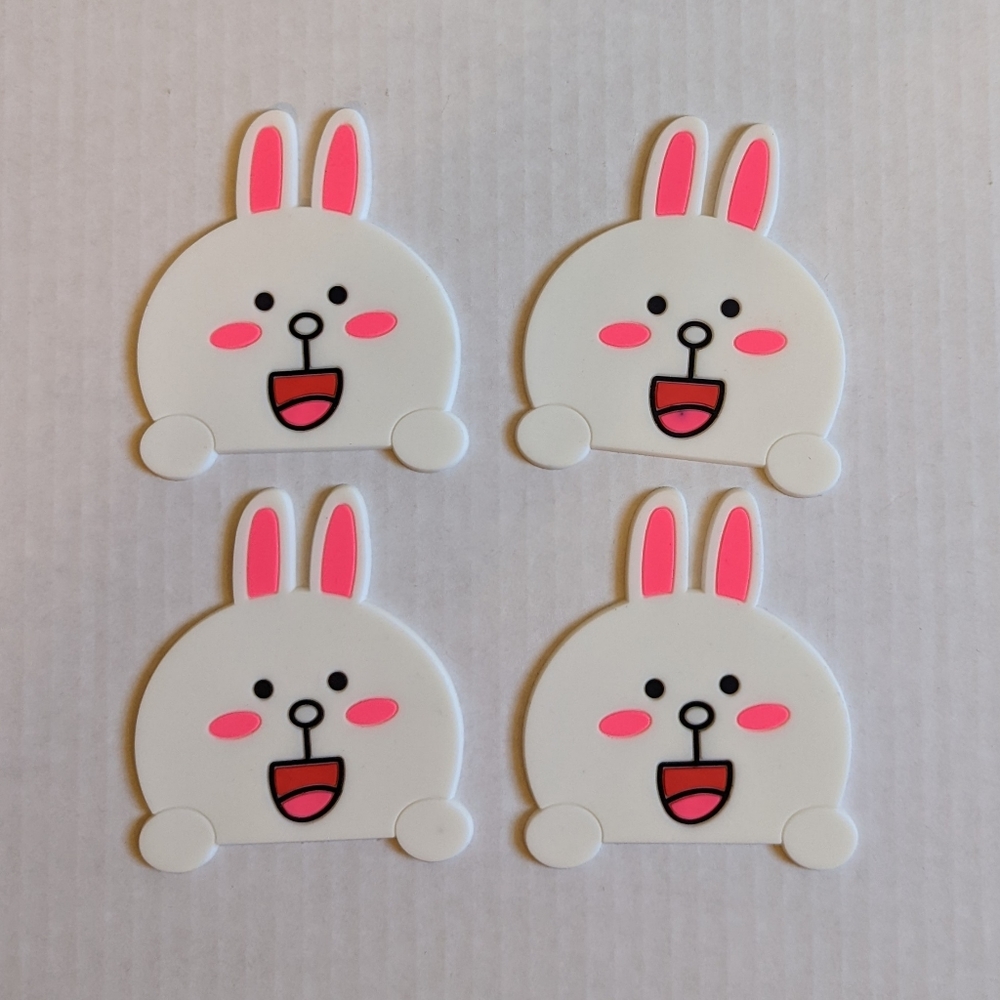 Line Friends Cony Silicone Coasters Set of 4